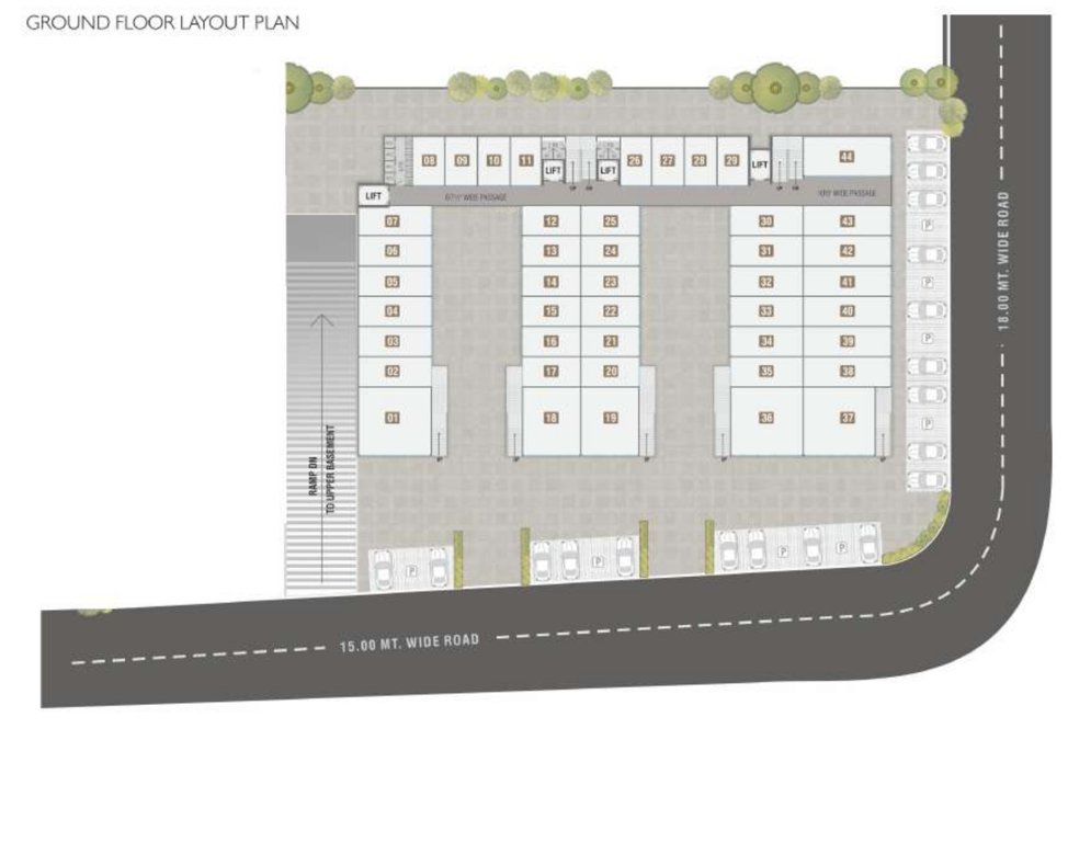 sumerru business corner Sumerru Business Corner GrounD Floor Cluster Plan