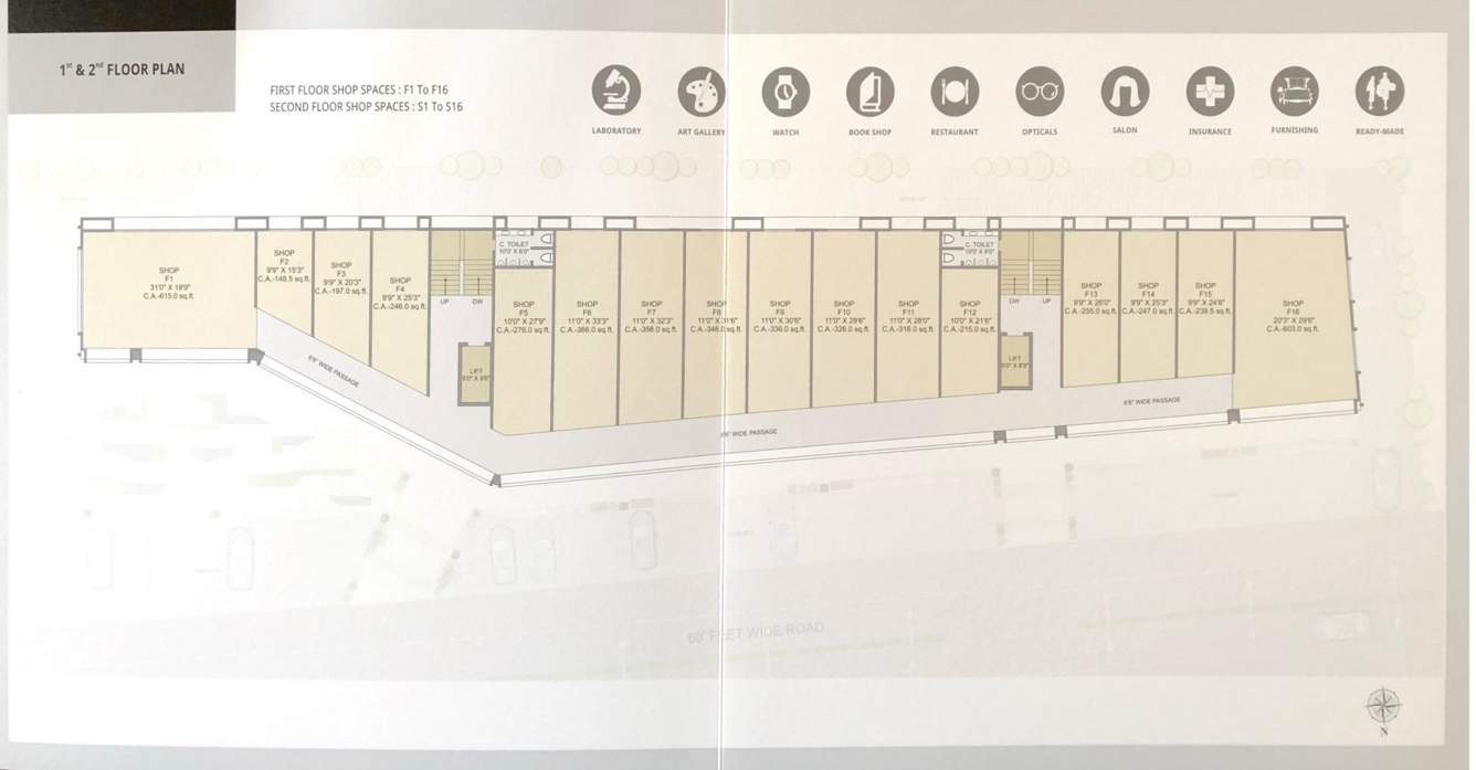  speranza business hub Speranza Business Hub Cluster Plan from 1st to 2nd Floor
