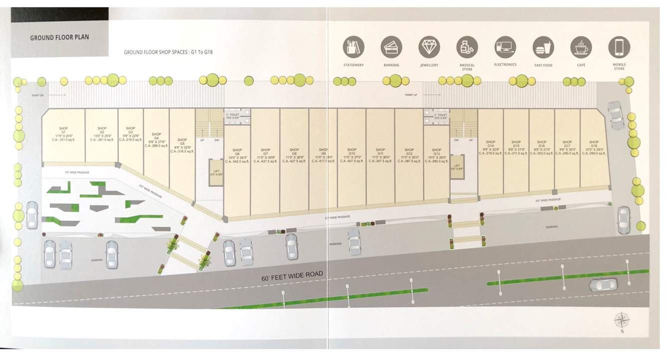  speranza business hub Speranza Business Hub Ground Floor Cluster Plan