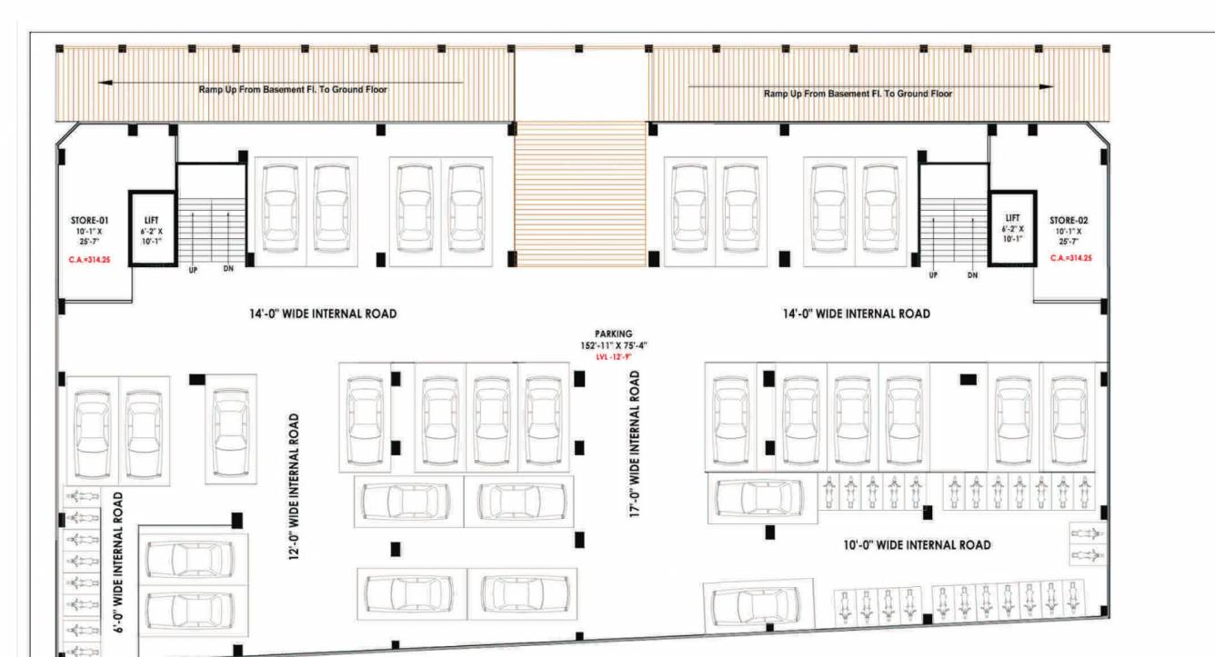  omkar plaza Omkar Plaza Basement Floor  Cluster Plan