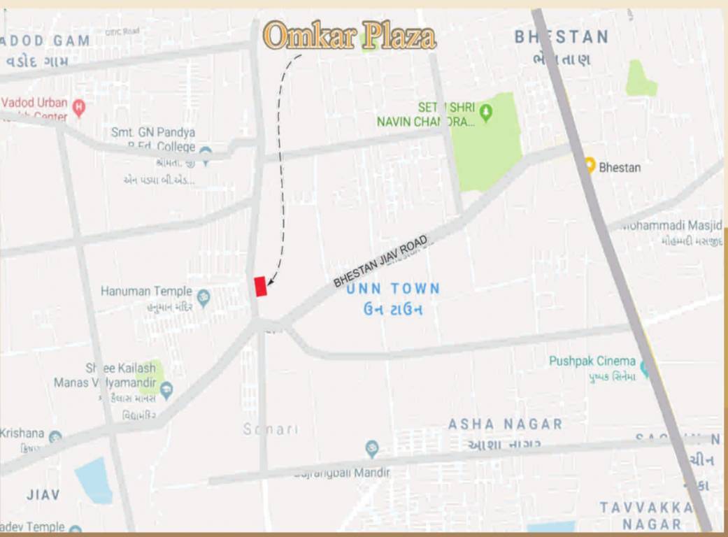  omkar plaza Location Plan