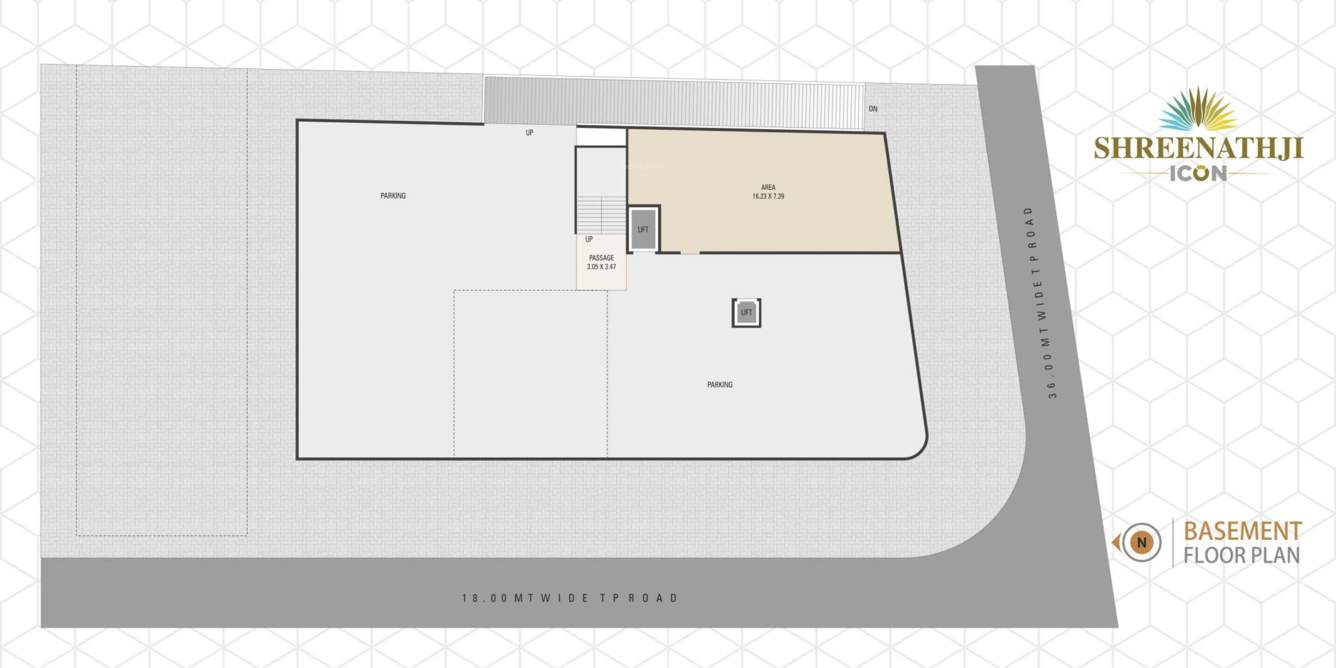  shreenathji icon Shreenathji Icon Basement floor Cluster Plan