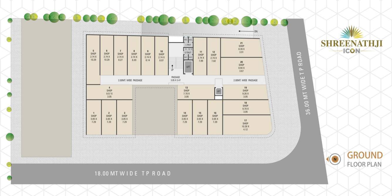  shreenathji icon Shreenathji Icon Ground Floor Cluster Plan