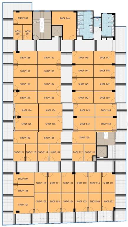  mall street Lion Mall Street Typical Cluster Plan