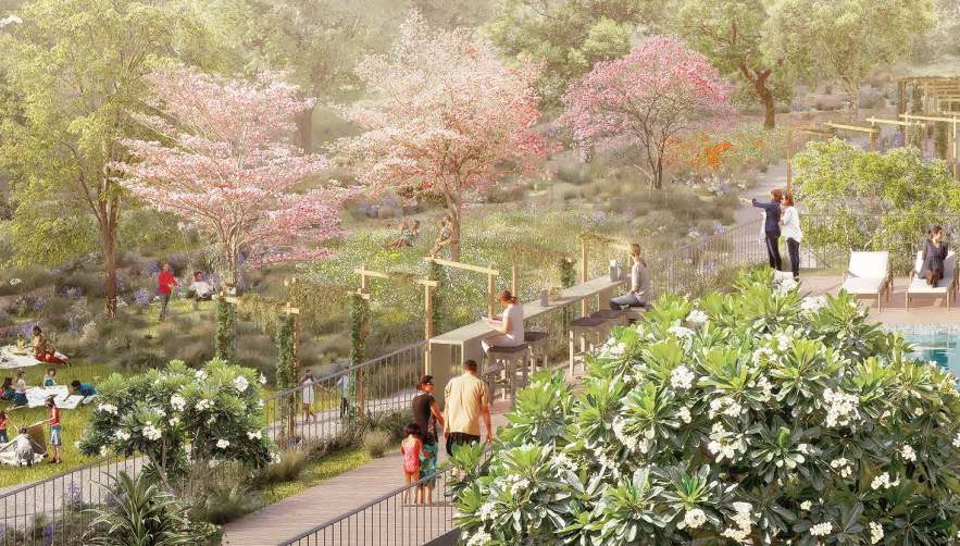  nikoo homes vi phase 2 Landscape Garden and Tree Planting