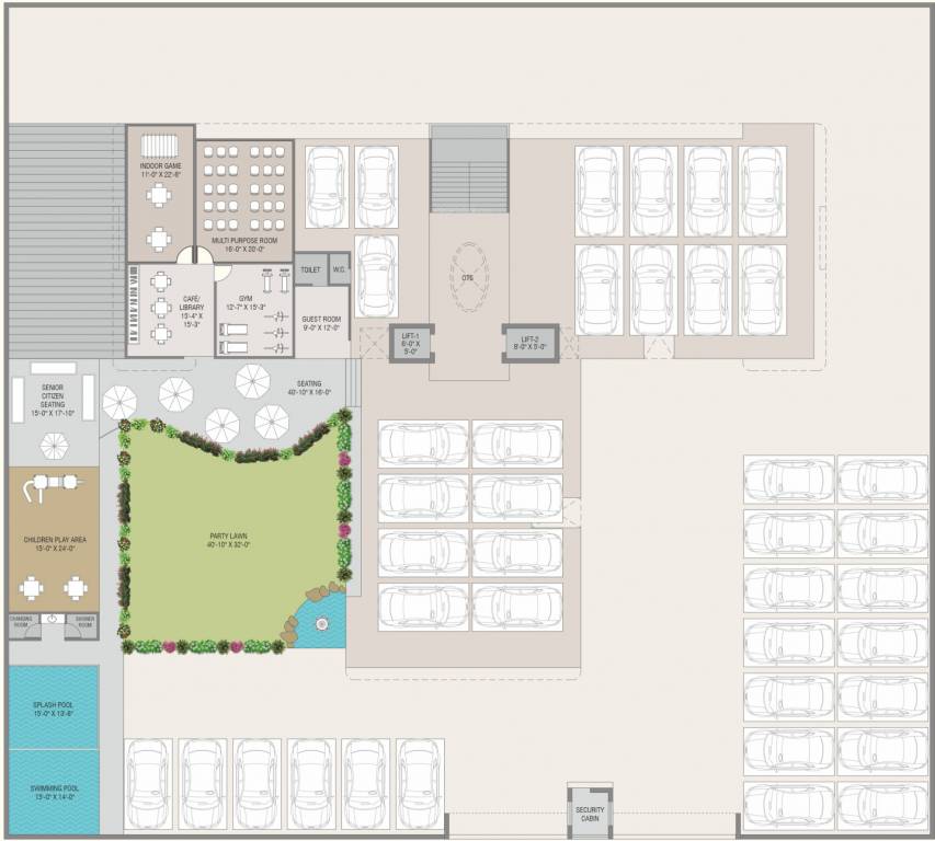  luxuria Luxuria Cluster Plan For Ground Floor