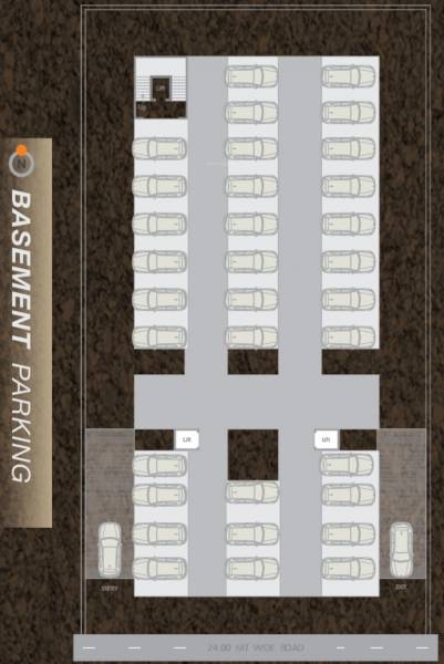  hub A Basement Cluster Plan