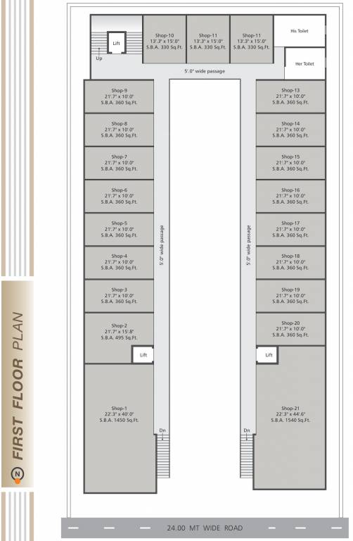 hub A Cluster Plan For 1st Floor