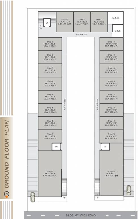 hub A Ground Cluster Plan