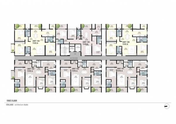  jahnavi-brindavan Jahnavi Brindavan Cluster Plan for 1st Floor