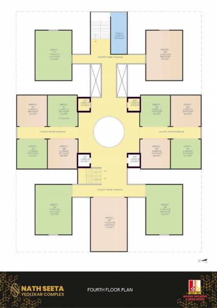  nathseeta-yeolekar-complex Nathseeta Yeolekar Complex Cluster Plan for 4th Floor