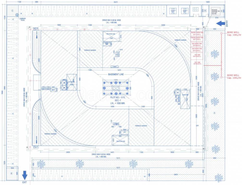  commercial complex lucknow A, B Typical Cluster Plan