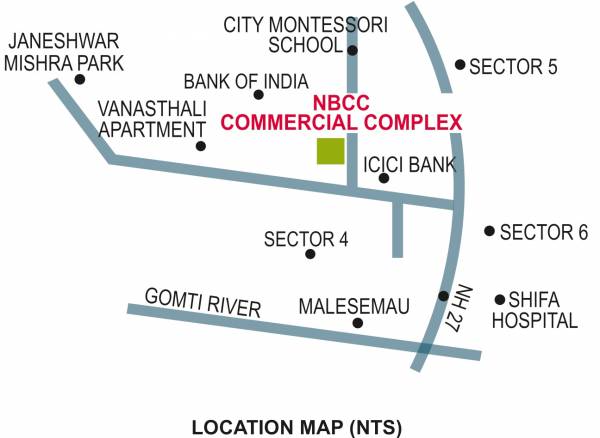  commercial-complex-lucknow Location Plan
