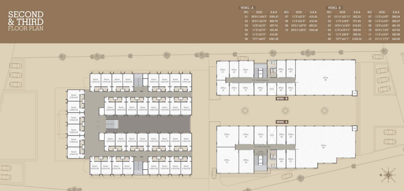  siddharth annexe 4 Tower A, B Cluster Plan For 2nd & 3rd Floor