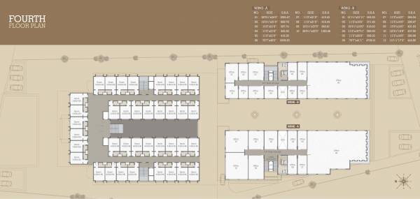 Tower A B Cluster Plan For 4th Floor siddharth-annexe-4 Tower A B Cluster Plan For 4th Floor