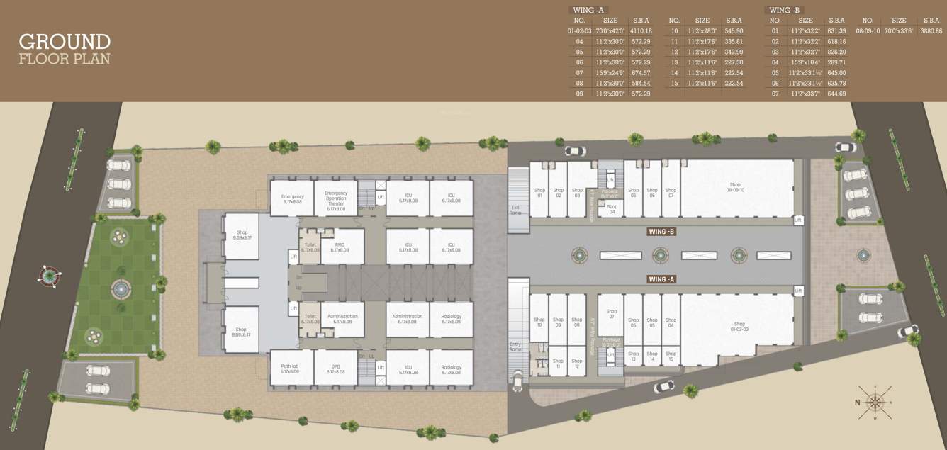  siddharth annexe 4 Tower A, B Ground Cluster Plan