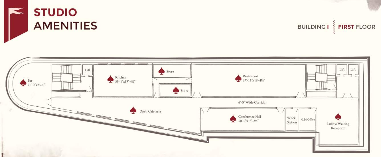  one place the fateh Building I Cluster Plan for 1st Floor