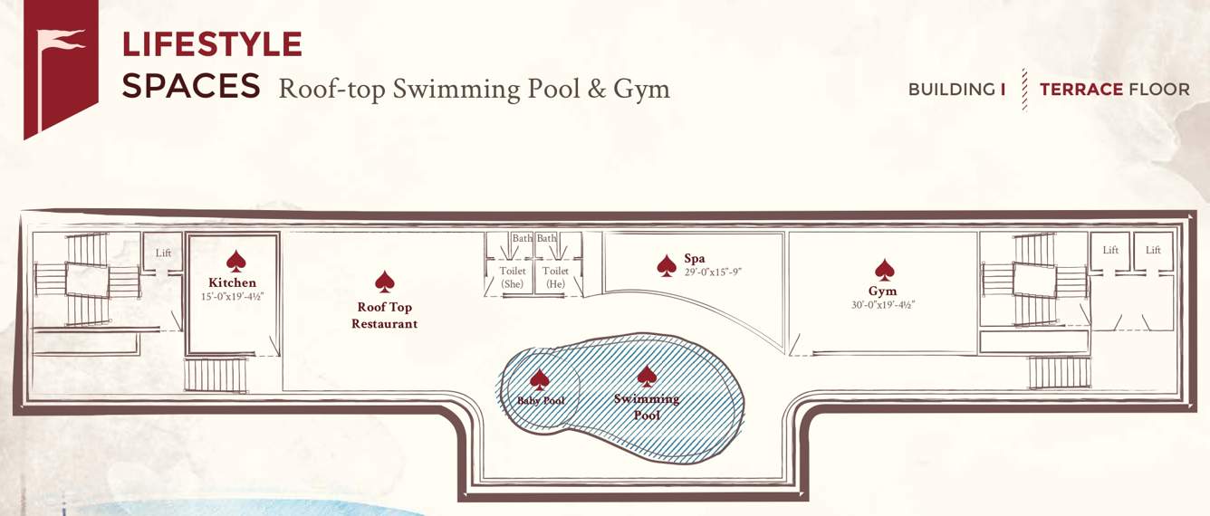  one place the fateh Building I Terrace Cluster Plan