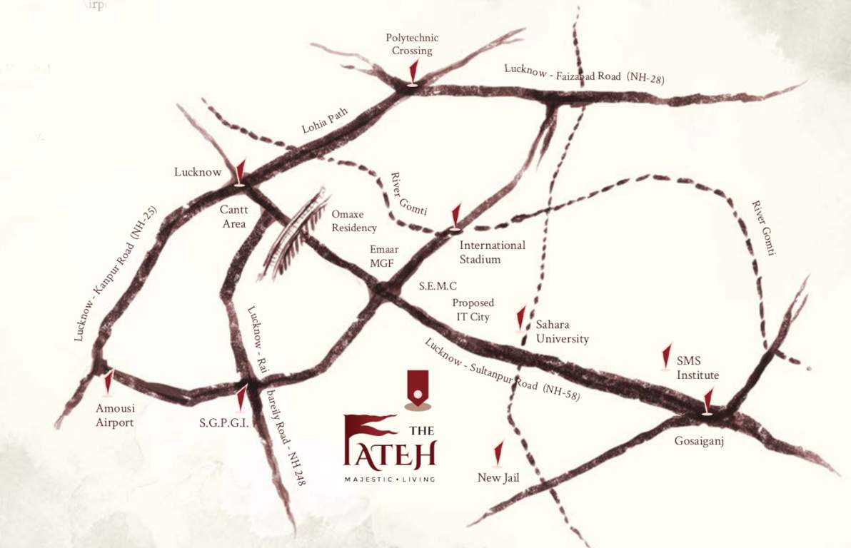  one place the fateh Location Plan