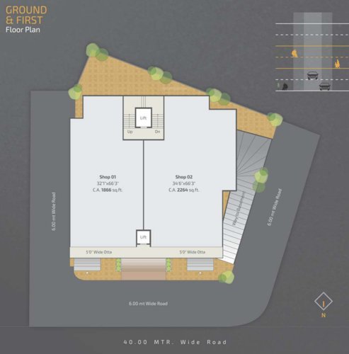 Office Ground & 1st Floor Cluster Plan sahyog-elina Office Ground & 1st Floor Cluster Plan