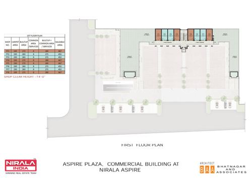 Aspire Plaza Cluster Plan for 1st Floor aspire-plaza Aspire Plaza Cluster Plan for 1st Floor