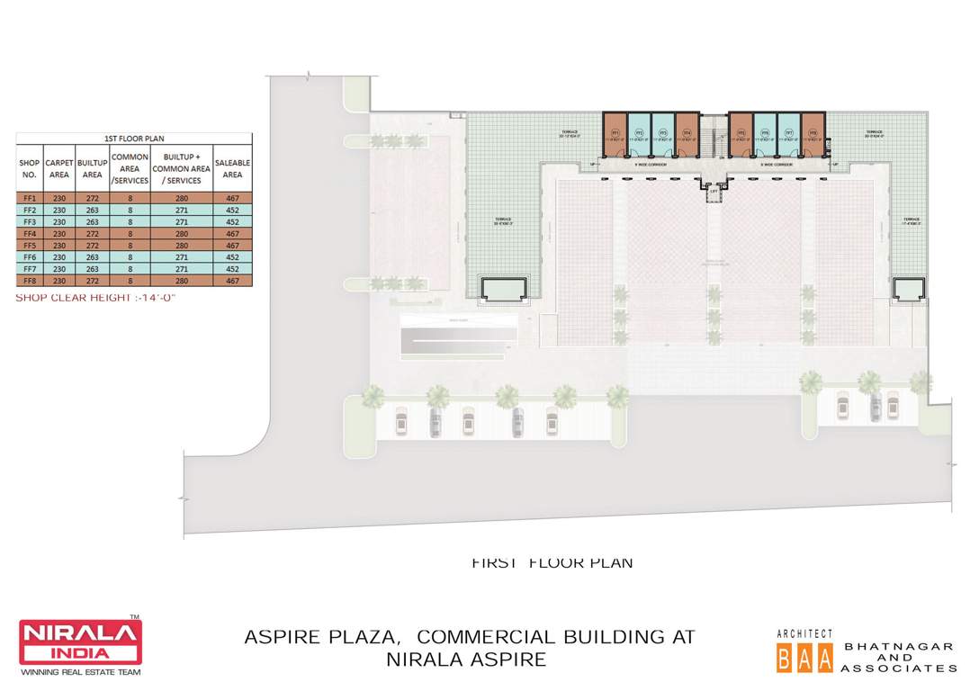 aspire plaza Aspire Plaza Cluster Plan for 1st Floor