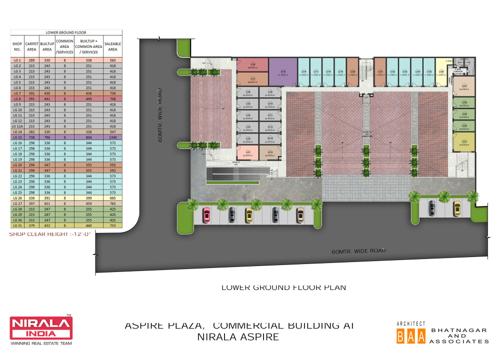 Aspire Plaza Cluster Plan for Lower ground Floor aspire-plaza Aspire Plaza Cluster Plan for Lower ground Floor