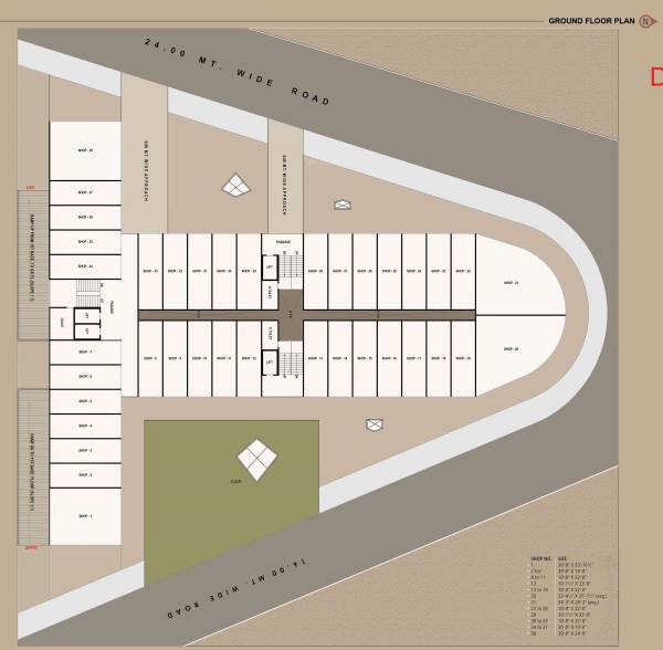  5-square-point 5 Square Point Cluster Plan for ground Floor