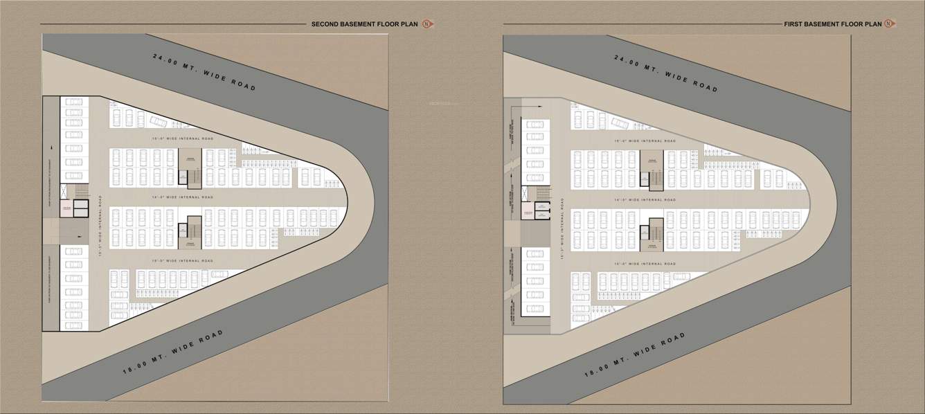  5 square point 5 Square Point Cluster Plan from  Basement 1st to 2nd Floor