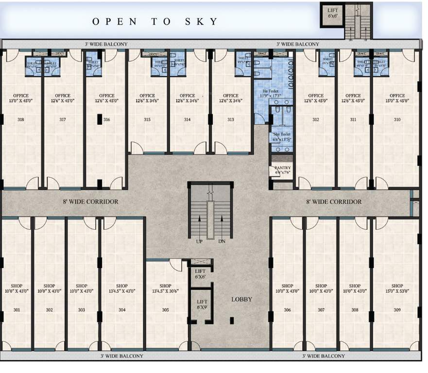  aster plaza Aster Plaza Cluster Plan For Typical Floor Plan