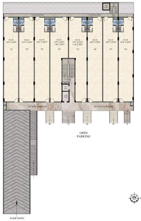  aster plaza Aster Plaza Cluster Plan For Typical Floor Plan