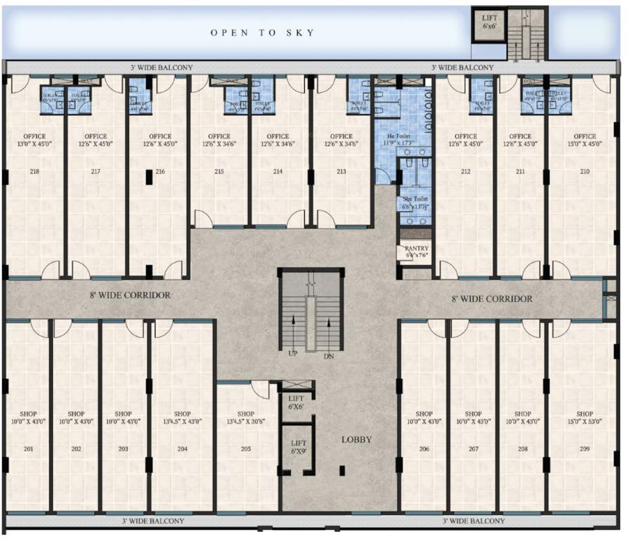  aster plaza Aster Plaza Cluster Plan For Typical Floor Plan