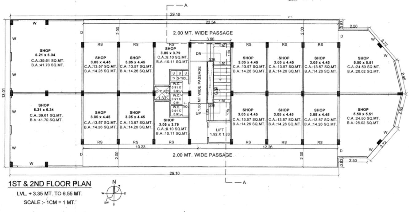  heny arcade 1 Cluster Plan From 1st To 2nd Floor