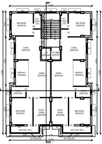  sampark-residency Sampark Residency Cluster Plan From 1st To 4th Floor
