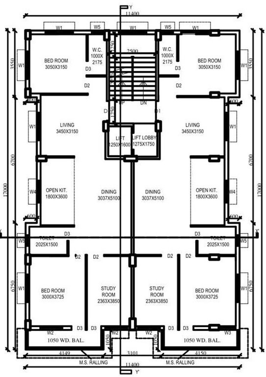  sampark residency Sampark Residency Cluster Plan From 1st To 4th Floor