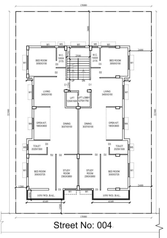  maa kali co operative Maa Kali Co Operative Cluster Plan from 1st to 4th Floor