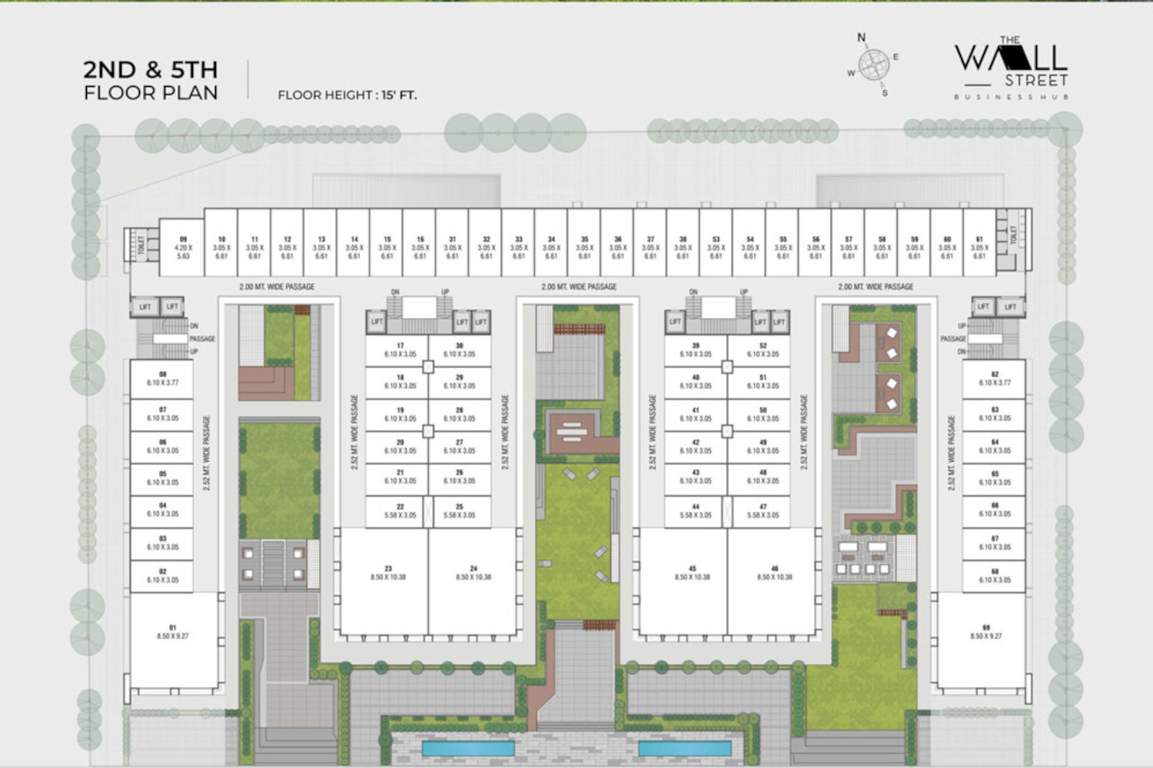 wall street business hub A Cluster Plan For 2nd & 5th Floor