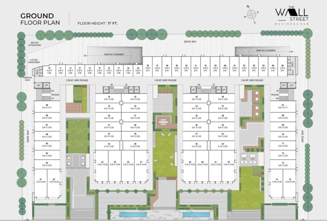 wall street business hub A Ground Cluster Plan
