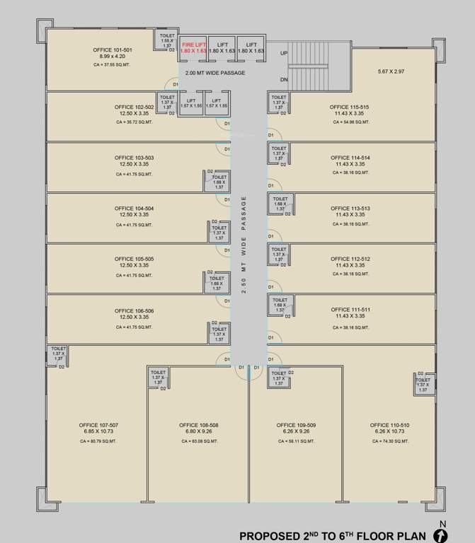 canal point Canal Point Cluster Plan from 2nd to 6th Floor