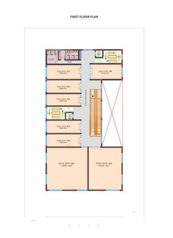  iq lifestyle plaza IQ Lifestyle Plaza Cluster Plan for 1st Floor
