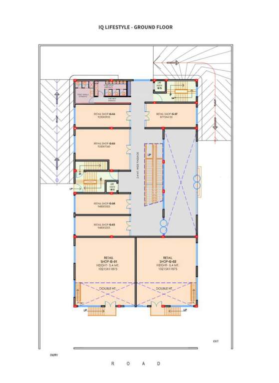  iq lifestyle plaza IQ Lifestyle Plaza Ground Floor Cluster Plan