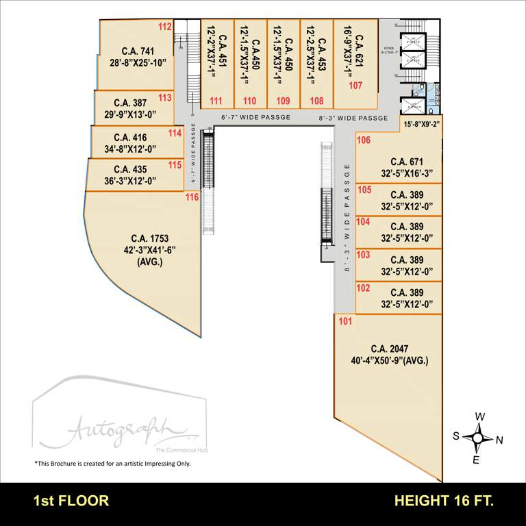  autograph the commercial hub Autograph Cluster Plan for 1st Floor