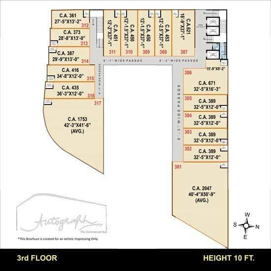  autograph the commercial hub Autograph Cluster Plan for 3rd Floor
