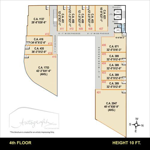  autograph-the-commercial-hub Autograph Cluster Plan for 4th Floor