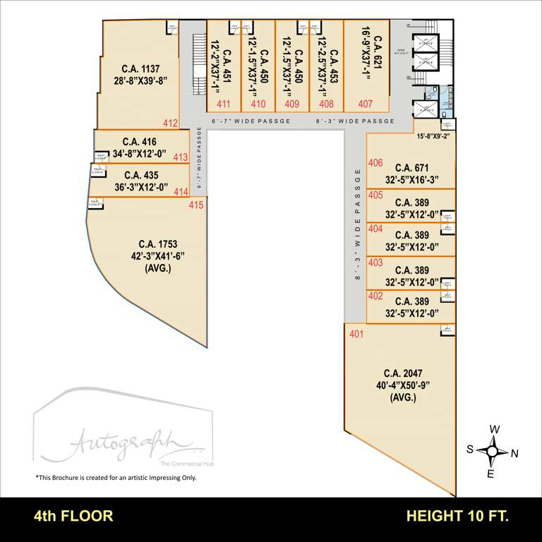  autograph the commercial hub Autograph Cluster Plan for 4th Floor