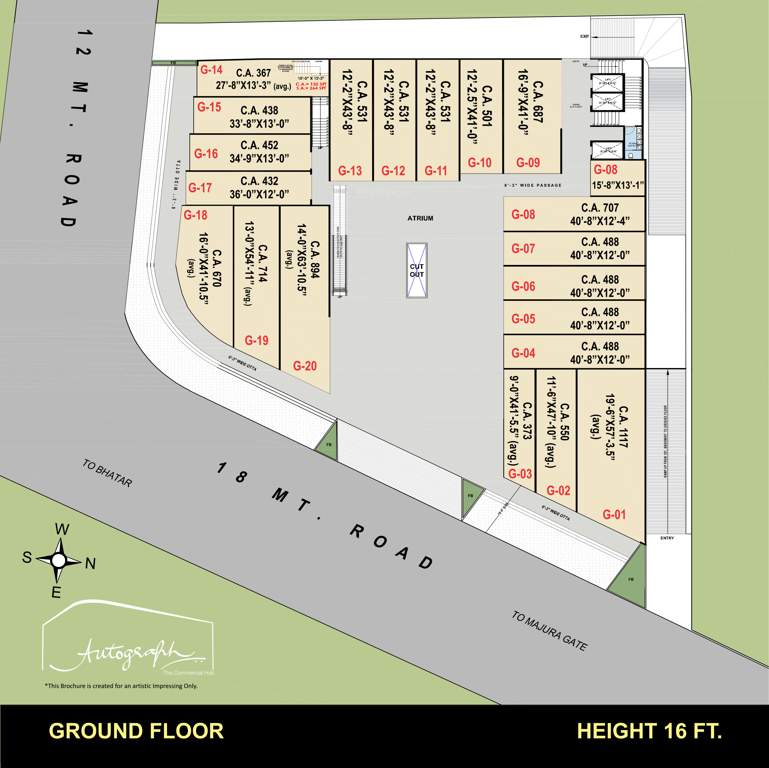  autograph the commercial hub Autograph Cluster Plan for ground Floor