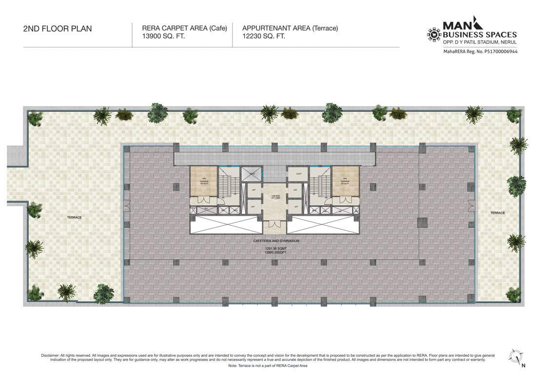  business spaces Man Business Spaces Cluster Plan for 2nd Floor