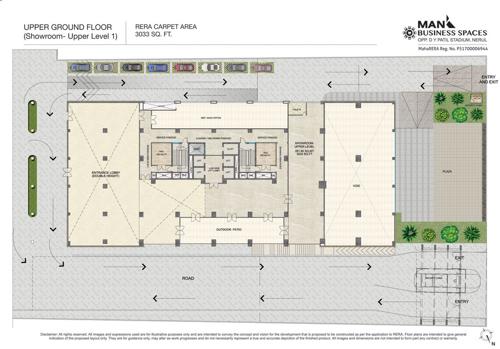  business-spaces Man Business Spaces Cluster Plan for ground Floor