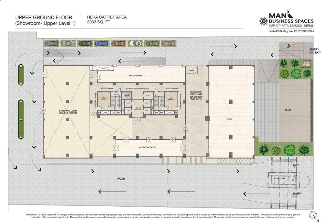  business spaces Man Business Spaces Cluster Plan for ground Floor