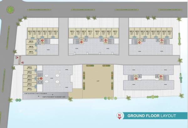 Block A, B, C And D Cluster Plan for ground Floor bhavani-sky-nine Block A, B, C And D Cluster Plan for ground Floor